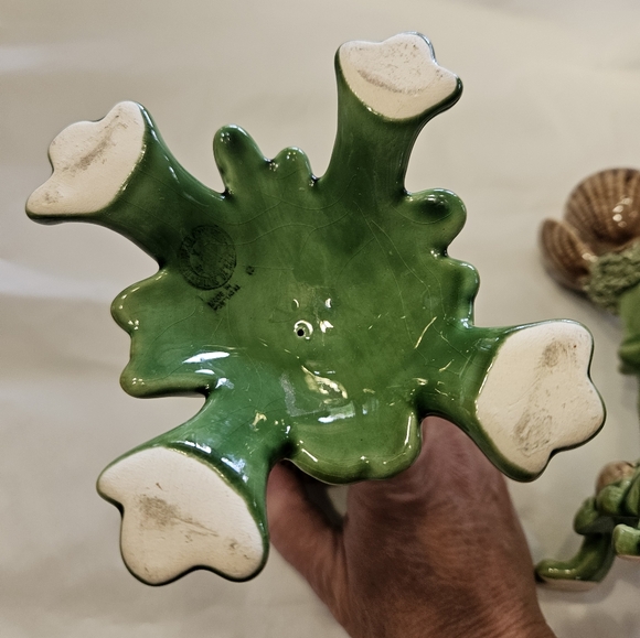 Weird and wonderful! Portuguese ceramic, ocean-themed candle holders. - Picture 5 of 11